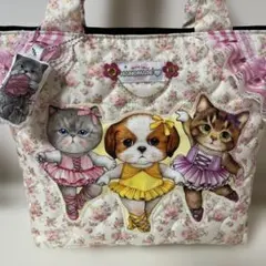 ハンドメイド 恐竜猫ちゃんトートバッグ - メルカリ