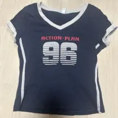 SEM/R 半袖 Tシャツ ネイビー チビT