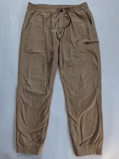 ユニクロ イージージョガーパンツ ベージュ L 裏フリース UNIQLO