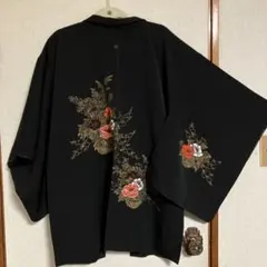 昭和レトロ長羽織しつけ糸付き裄65