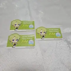 あんさんぶるスターズ！ アニメイトカフェ バースデーステッカー 巴日和3枚セット