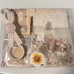 «お試し価格»おすそ分け コラージュ素材 シール 紙モノ 30点