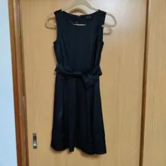 ketty パニエ付きノースリーブ黒ワンピース