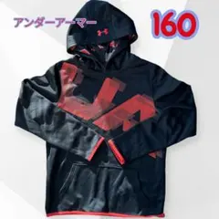 Under Armour フード付きパーカー 160黒/赤