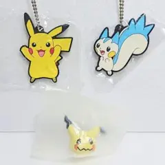 新品・未使用 ポケットモンスター ラバーマスコット・フェイスリング 3個セット