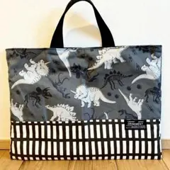 手提げ　レッスンバッグ　恐竜　絵本バッグ
