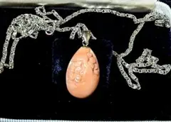 珊瑚？　ネックレス　ヴィンテージ　レトロ