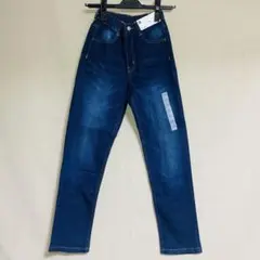 新品　GU ジーユー　デニムイージーストレッチパンツ　140
