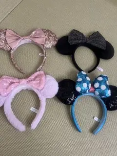 ディズニー　ミニー　カチューシャ　まとめ売り　4つ
