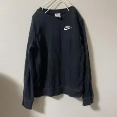 ナイキ 子供服 スウェット トレーナー ロゴ ブラック 140 150