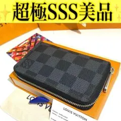 ルイ ヴィトン◎コインパース ダミエ グラフィット ラウンドファスナー ブラック