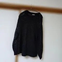 メンズブラック　セ一タ一 　　メンズ　　大きめ