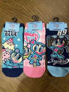 お値下げ　レディースソックス　エンジェルブルー　ナカムラくん　3足セット