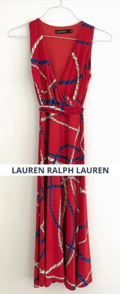 ローレン　ラルフローレン　チェーン柄　ワンピース　ロングワンピ　米国購入　新品