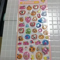 【たまごっち】3Dステッカーズ　シール　ピンク立体シール　ボンドロ