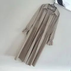 ZARA トレンチ　シャツロングワンピース　羽織　 L