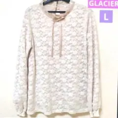 グラシア　レースブラウス　花柄レース　長袖