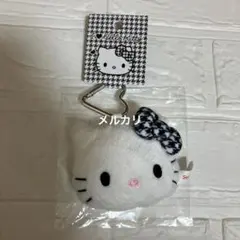 サンリオ　アイラブハローキティ　フェイス型マスコットホルダー　千鳥柄