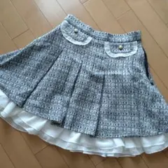 evelynグレーとホワイトのチェック柄