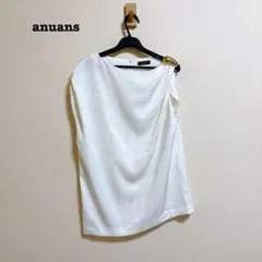 anuans アクセサリードレープブラウス F エクリュのサムネイル