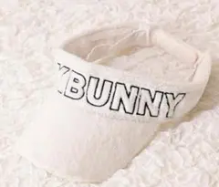 サイズFR JackBunny!! 白 もこもこ サンバイザー