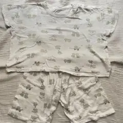 cottoli コトリ　クマ柄腹巻付き半袖パジャマ　90cm