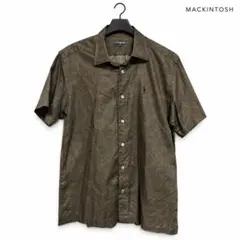 MACKINTOSH LONDON ペイズリー 半袖シャツ ブラウン M