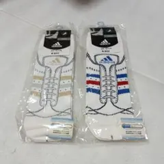 adidas スニーカー柄 ソックス 2足セット 25-27cmのサムネイル