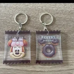 ミニー　ミッキー　アクリルキーホルダー