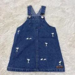 プティマイン デニム ジャンパースカート S