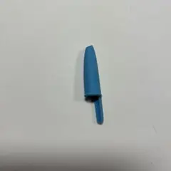 青い細長い消しゴム　鉛筆キャップとしても使用可能　ペンキャップ型　約5.5cm