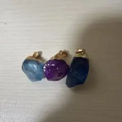 天然石風チャーム 3点セット