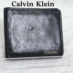 Calvin Klein 二つ折り財布 ブラック レザーのサムネイル