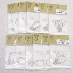 貴和製作所 ピアス フック No.L3　ロジウムカラー 大(約30mm) 12袋