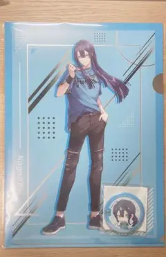 にじさんじ J1 クリアファイル 缶バッジ 長尾景