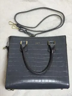 Ungrid/アングリッド クロコ風型押しアオリスクエアバッグ