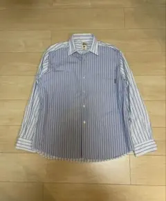 STUSSY ストライプ 長袖シャツ ブルー Sのサムネイル