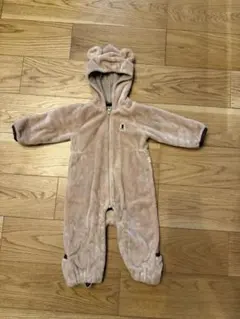 miki house ベビー 80cmクマ耳付きアウター　カバーオール