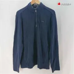 Calvin Klein カルバンクライン ハーフジップ スウェット ネイビー系