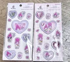 エスターバニー　マイメロディ　キラキラジュエルシール　２枚セット