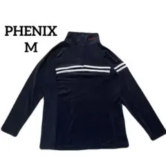 ⭐️PHENIX ハーフジップ　長袖カットソー　ストレッチ　冬　黒　M＊683のサムネイル