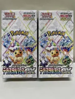 新品未開封 ポケモンカードゲーム テラスタルフェスex BOX シュリンク付２箱