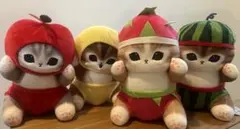mofusand お野菜マルシェ フルーツにゃん BIGぬいぐるみ 4種セット