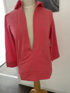 NEW YORK & COMPANY フード付きカットソー ピンク S