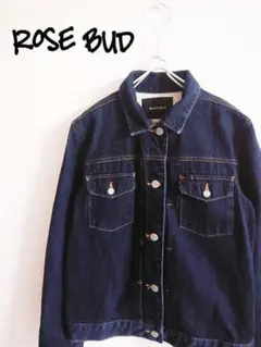 美品】rosebud デニムジャケット ペイント加工 - メルカリ