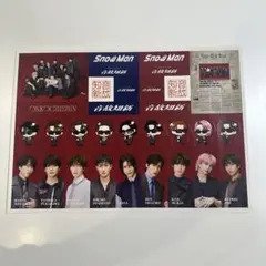 SnowMan 音故知新 初回盤A 特典 ステッカー