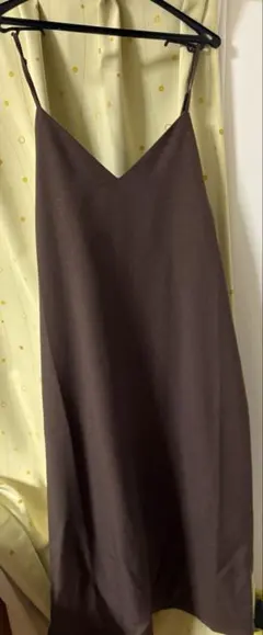 GU キャミワンピース ブラウン L