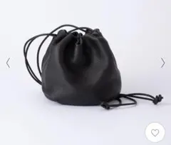 COACH オールドコーチ ミニ巾着バッグ ブラック レザー ショルダー