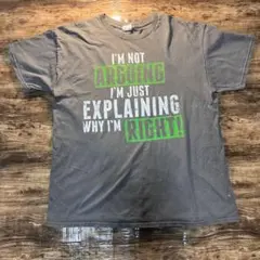 【USA古着】アメリカ産パンチの効いたメッセージTシャツ　ギルダン