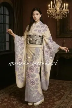 ♦︎藤娘きぬたや♦︎総絞り♦︎クリーム色♦︎フルセット 30日23:59迄！” “緊急！月末超在庫処分！” 【藤娘きぬたや】 高級本手